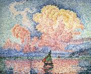 Paul Signac pink cloud oil